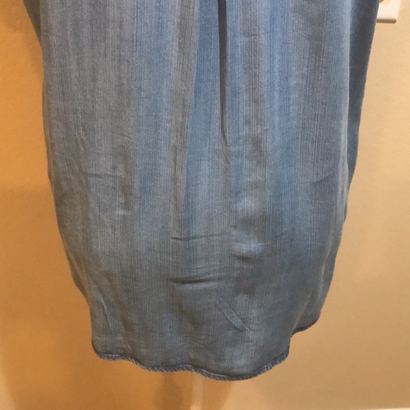 Becool Short Cuffed Sleeved Metal Button Front with Chest Pockets Top-L - Picture 4 of 6